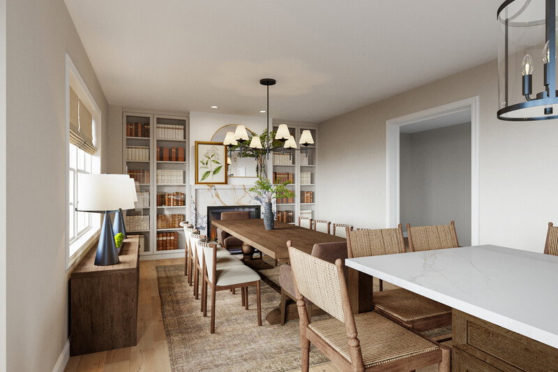 Online Designer Dining Room 3D Model 2