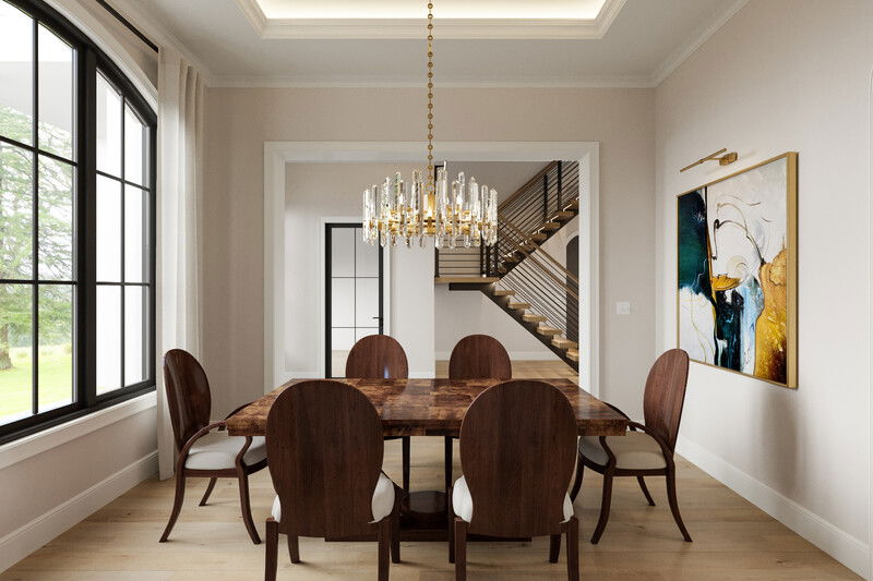 Online Designer Dining Room 3D Model 3