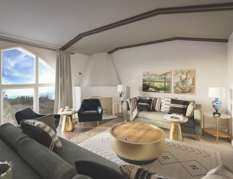 Online Designer Combined Living/Dining 3D Model thumbnail1