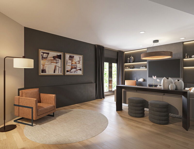 Online Designer Living Room 3D Model 1