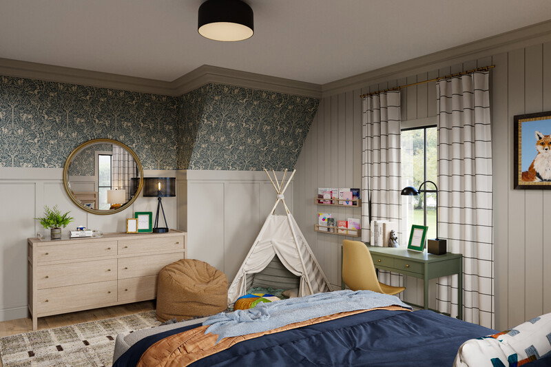 Online Designer Bedroom 3D Model thumbnail3