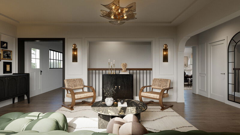 Online Designer Living Room 3D Model 3