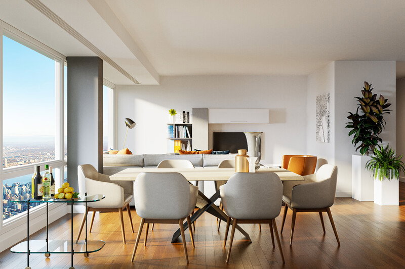 Online Designer Combined Living/Dining 3D Model thumbnail2