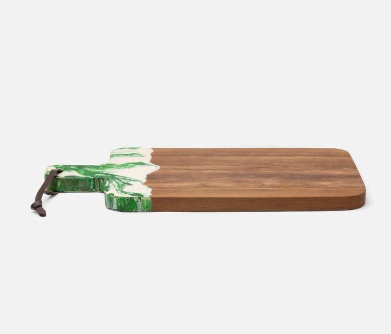 Austin Green Swirled Serving Board  large image 