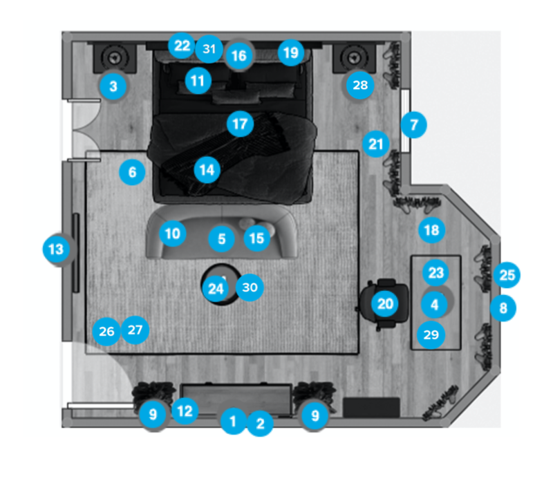 Online Designer Kitchen Floorplan