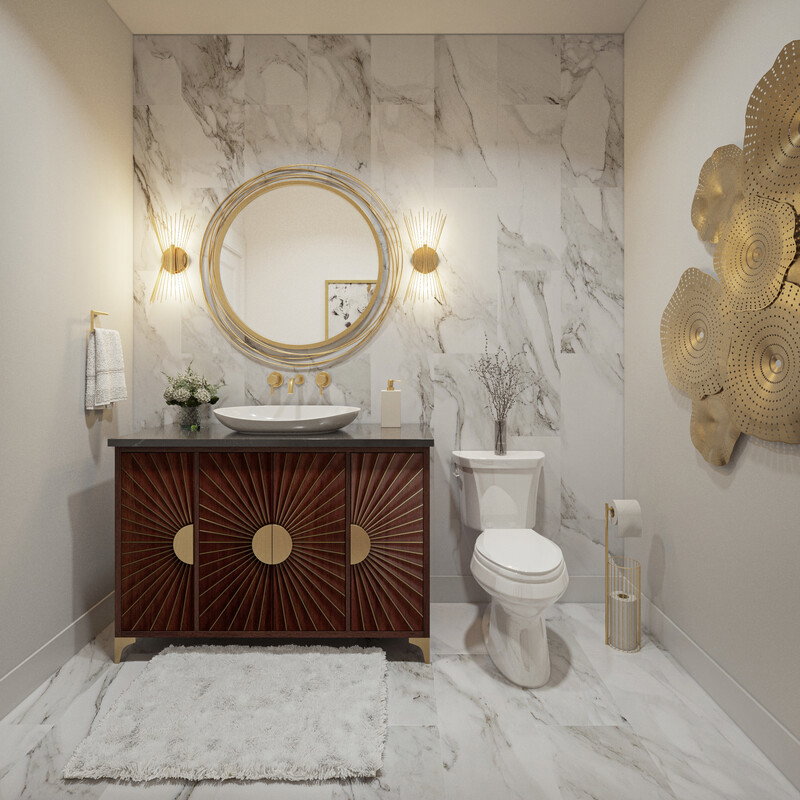 Online Designer Bathroom 3D Model 1