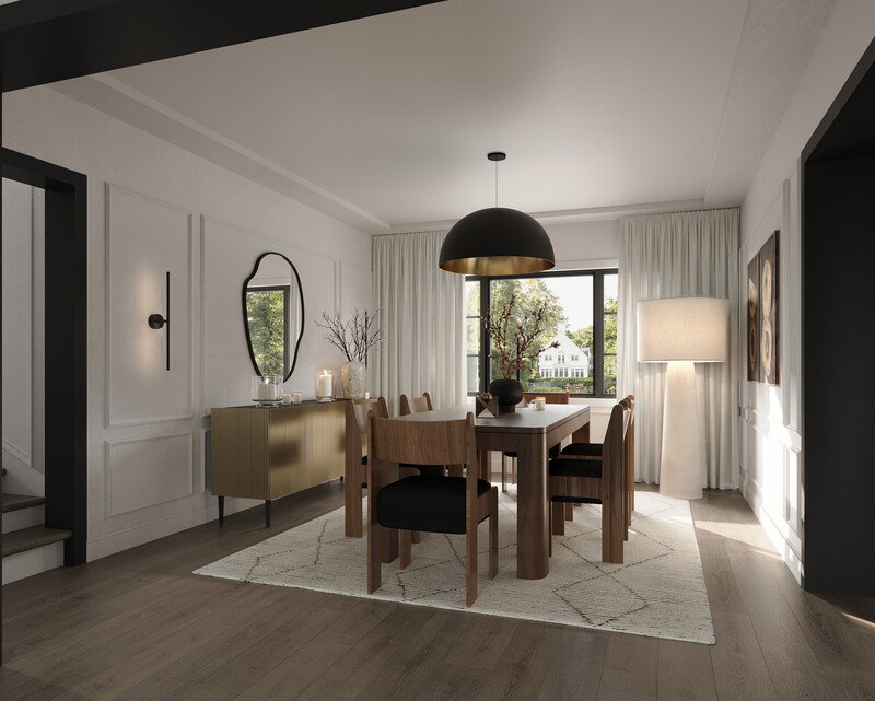 Online Designer Dining Room 3D Model 3