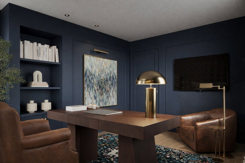 Online Designer Home Office 3D Model 4