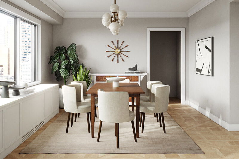 Online Designer Combined Living/Dining 3D Model 2
