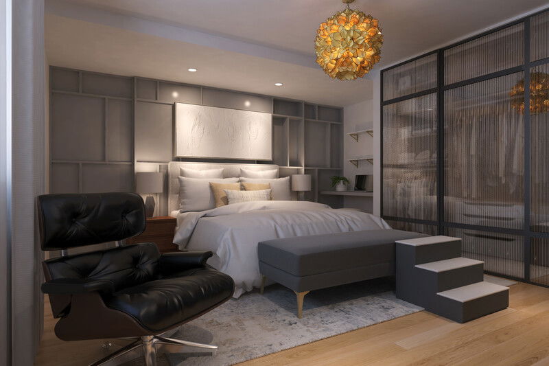 Modelo 3D de Dormitorio del Diseñador en Línea 2