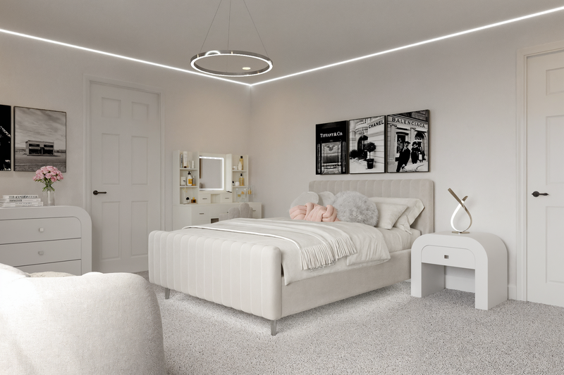 Online Designer Bedroom 3D Model 3
