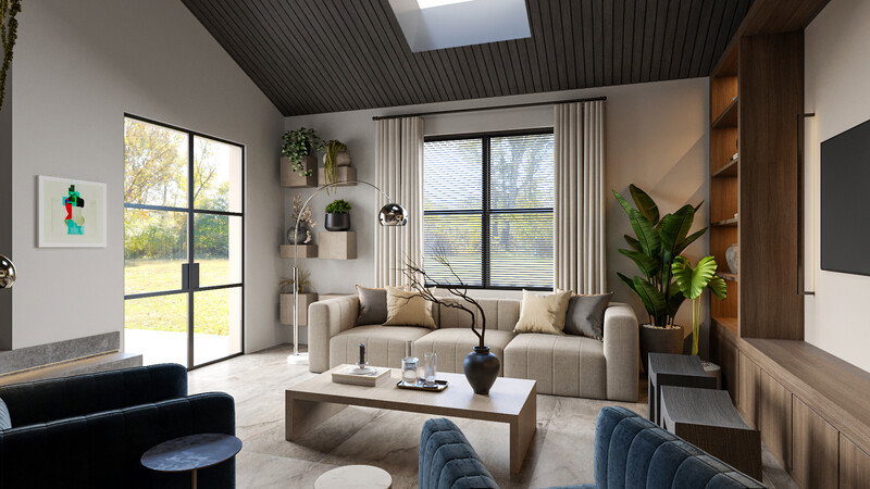 Online Designer Living Room 3D Model 2