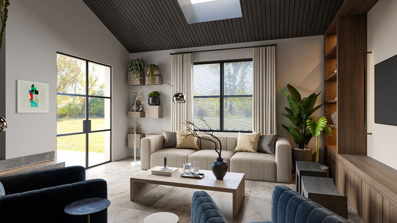 Online Designer Living Room 3D Model 2