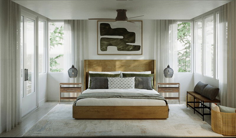 Online Designer Bedroom 3D Model 1