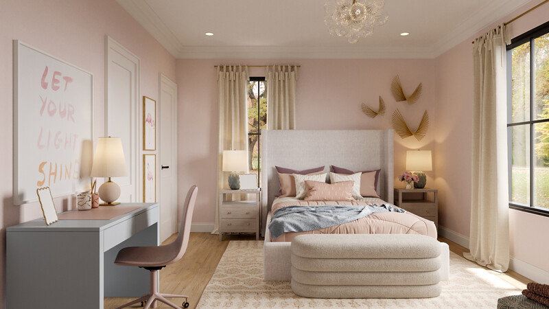 Online Designer Bedroom 3D Model thumbnail1