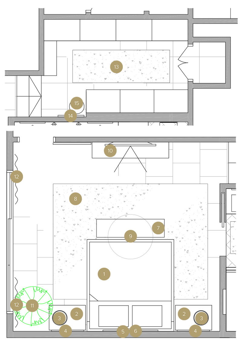 Online Designer Bedroom Floorplan