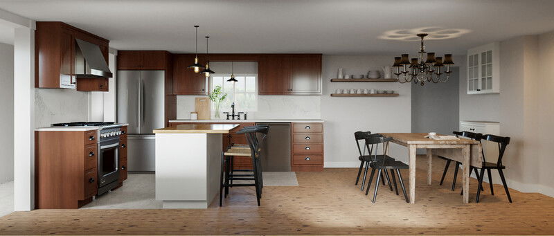 Online Designer Kitchen 3D Model 1