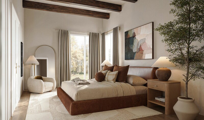 Online Designer Bedroom 3D Model 4