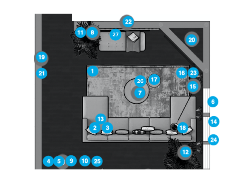 Online Designer Living Room Floorplan