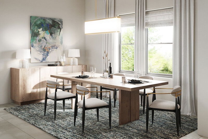 Online Designer Combined Living/Dining 3D Model 3