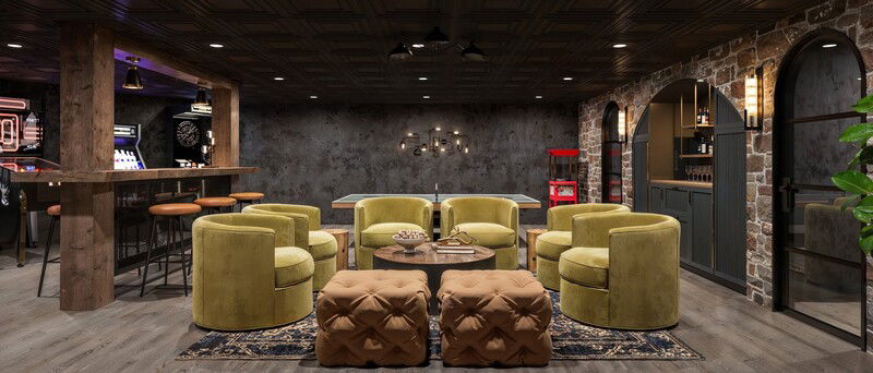 Industrial Game Room Ideas