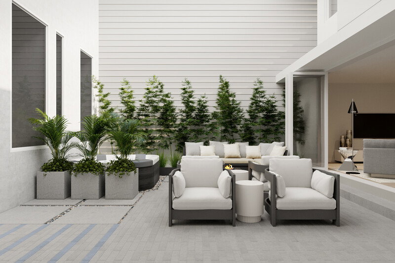 Online Designer Patio 3D Model thumbnail2