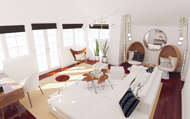 Miniatura del modelo 3D de sala de estar de diseñador en línea 1