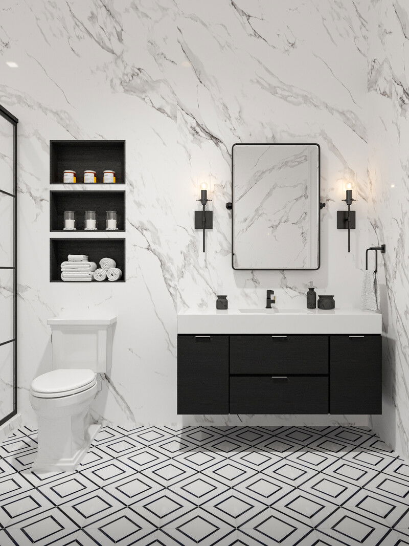 Modelo 3D de Baño por Diseñador Online 2