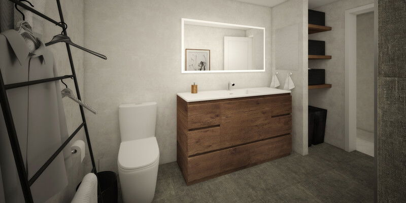 Online Designer Bathroom 3D Model 3