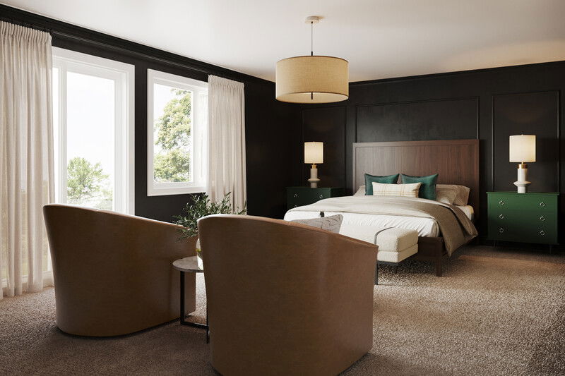 Online Designer Bedroom 3D Model thumbnail3