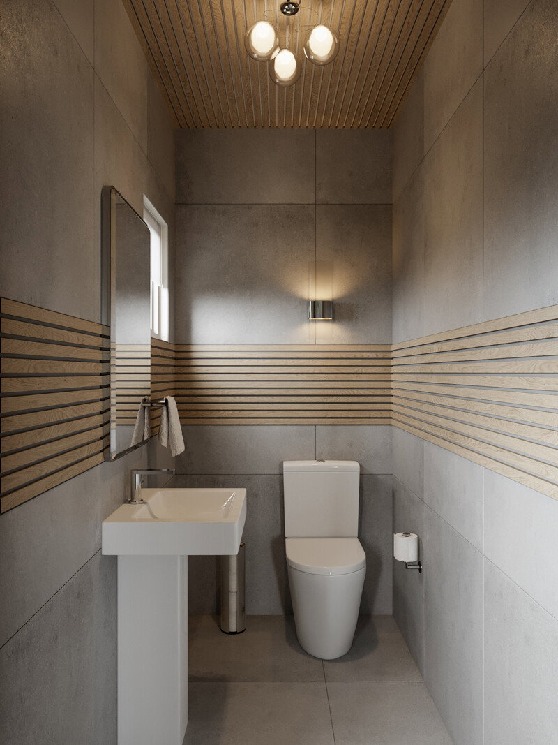 Online Designer Bathroom 3D Model thumbnail1