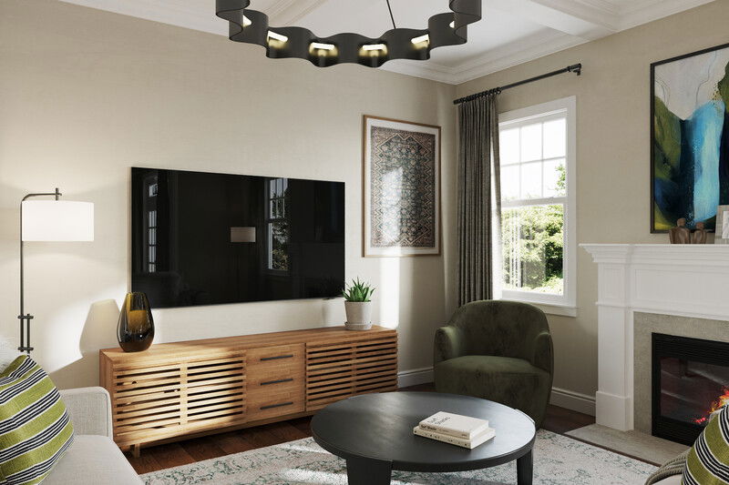 Online Designer Combined Living/Dining 3D Model 1