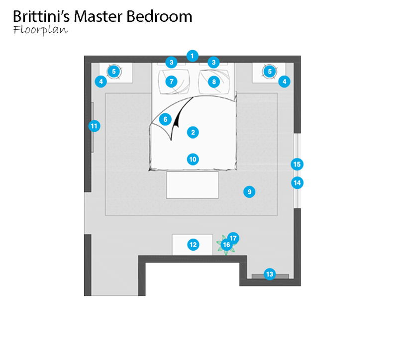 Online Designer Bedroom Floorplan