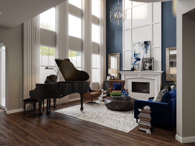 Online Designer Living Room 3D Model 1