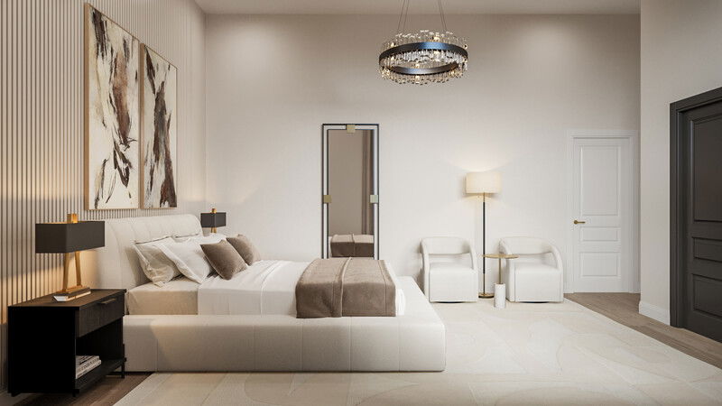 Online Designer Bedroom 3D Model 3