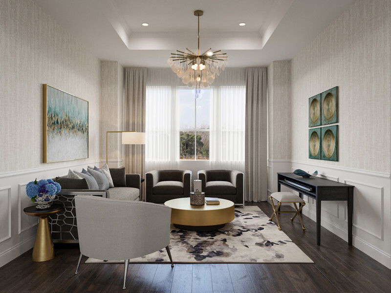 Online Designer Dining Room 3D Model 1