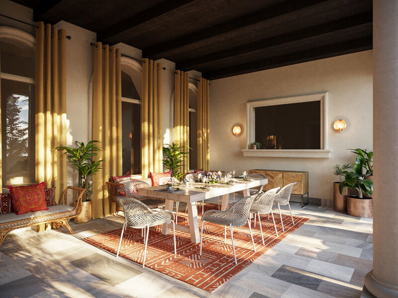 Modelo 3D de Patio Diseño Online 8