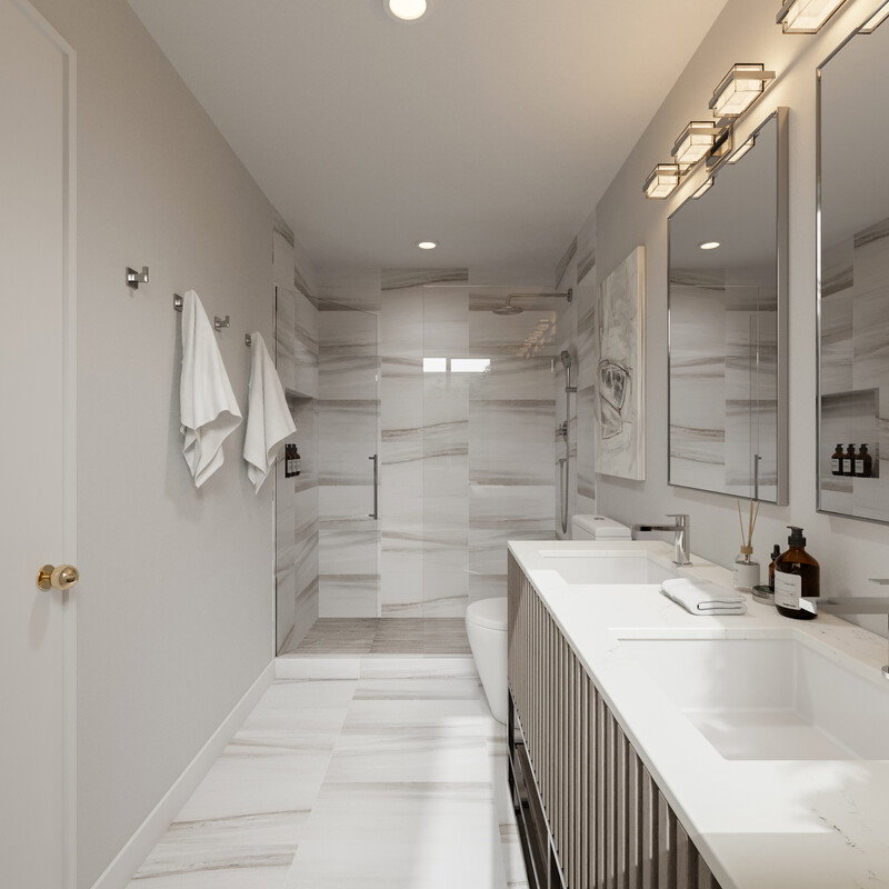 Online Designer Bathroom 3D Model thumbnail3