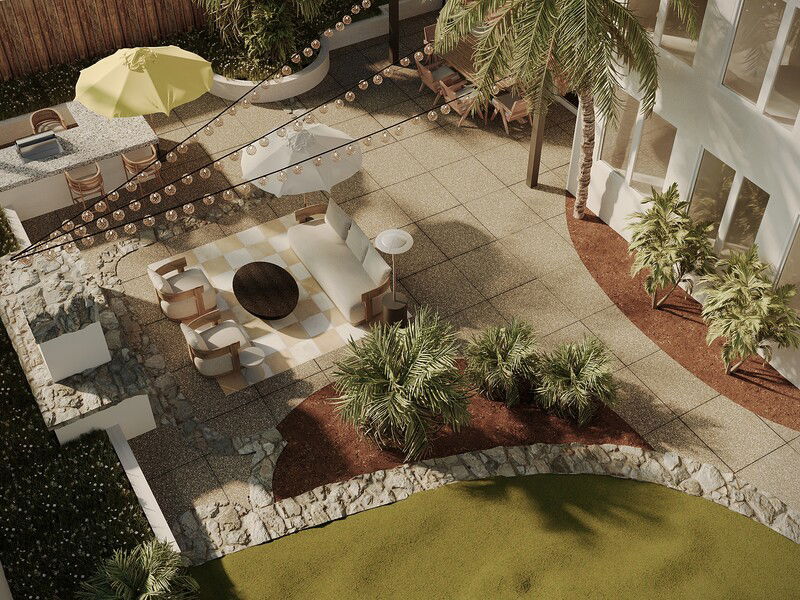 Modelo 3D de Patio de Diseñador Online 2