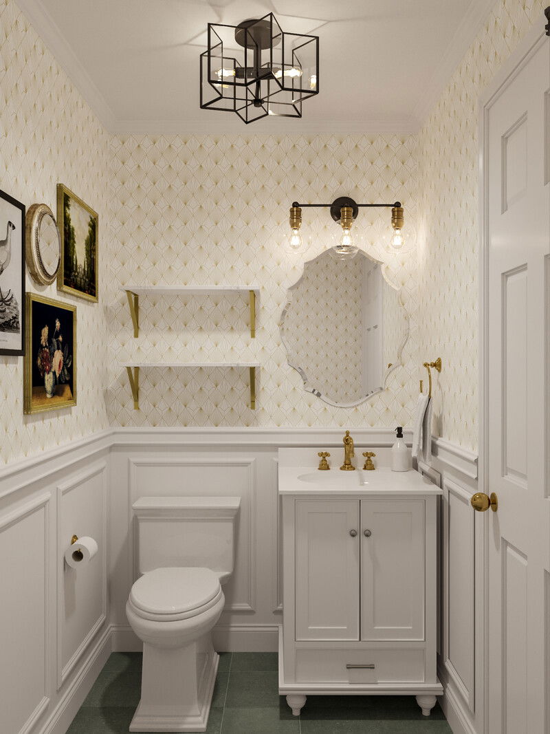 Online Designer Bathroom 3D Model thumbnail1