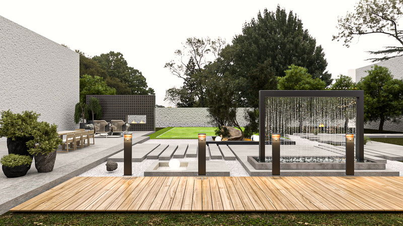 Modelo 3D de Patio Diseño Online 8