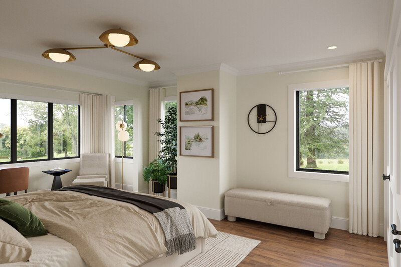 Online Designer Bedroom 3D Model thumbnail2