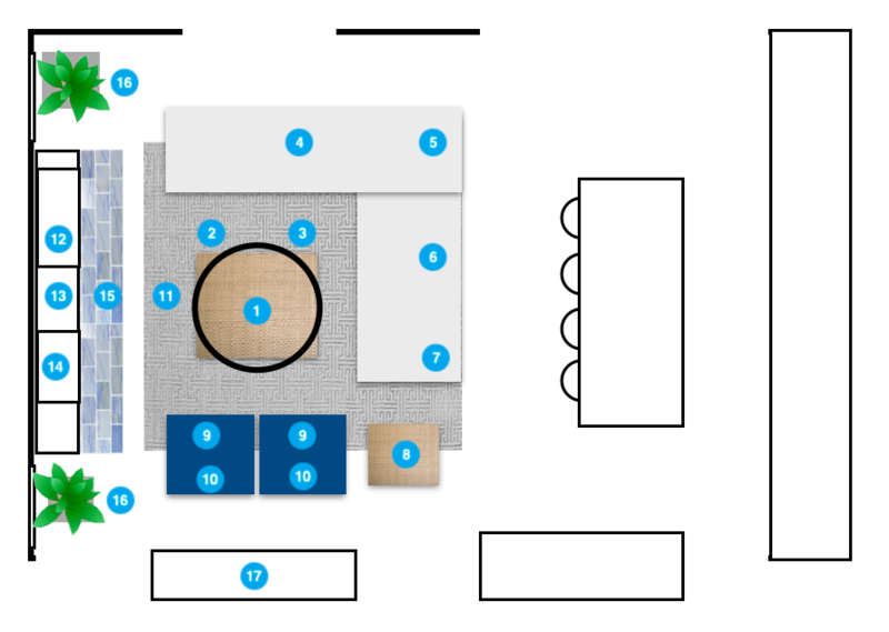 Online Designer Living Room Floorplan