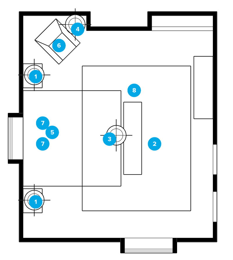 Online Designer Bedroom Floorplan