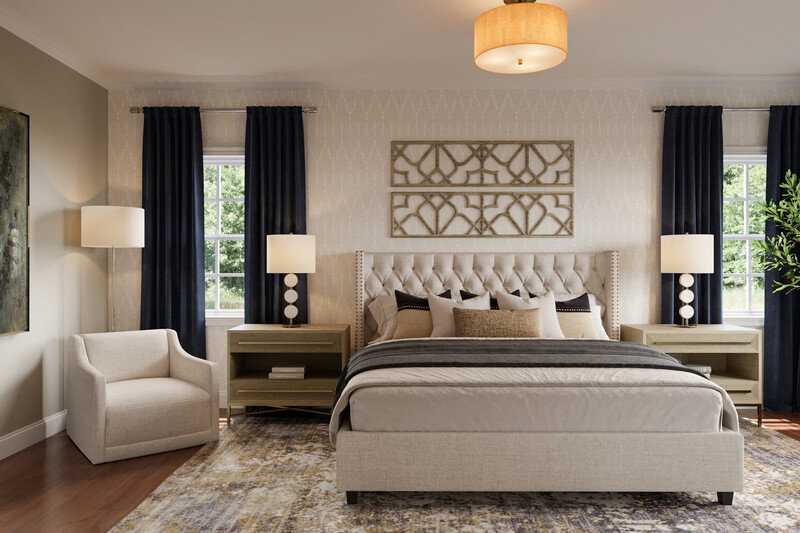 Online Designer Bedroom 3D Model thumbnail1