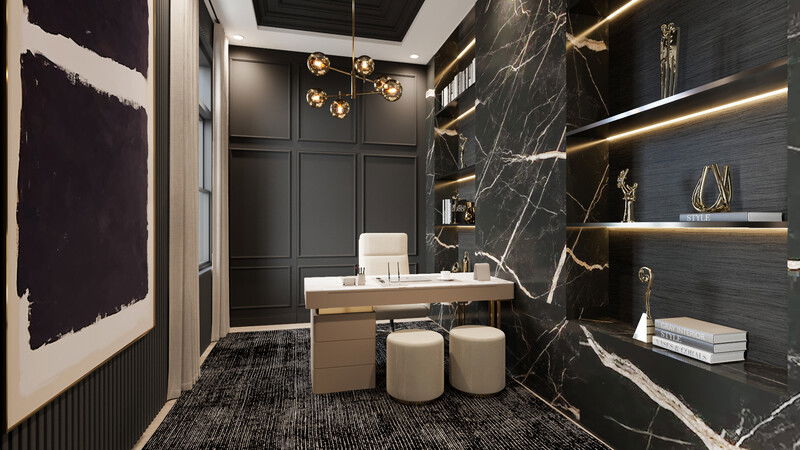 Online Designer Home Office 3D Model 1