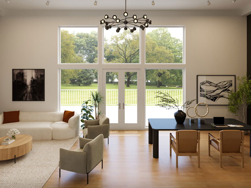 Online Designer Combined Living/Dining 3D Model 4