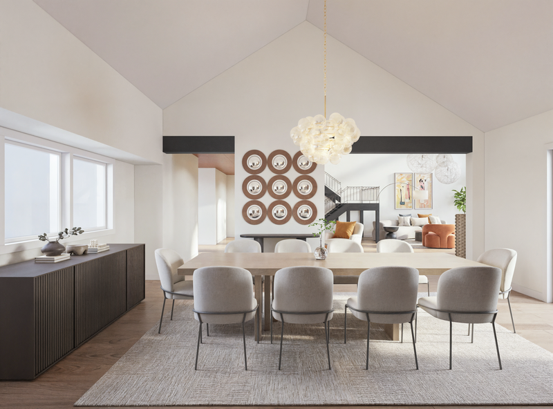 Online Designer Combined Living/Dining 3D Model 3