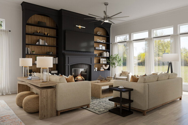Online Designer Combined Living/Dining 3D Model 6