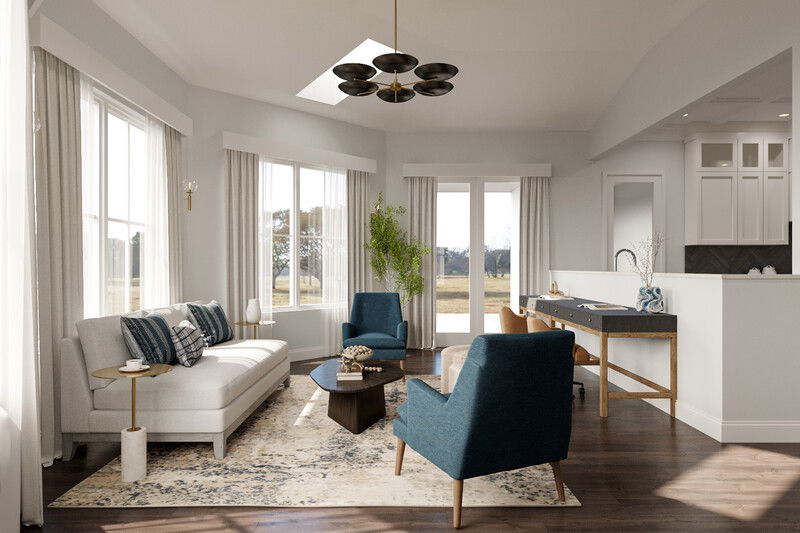 Online Designer Combined Living/Dining 3D Model 3